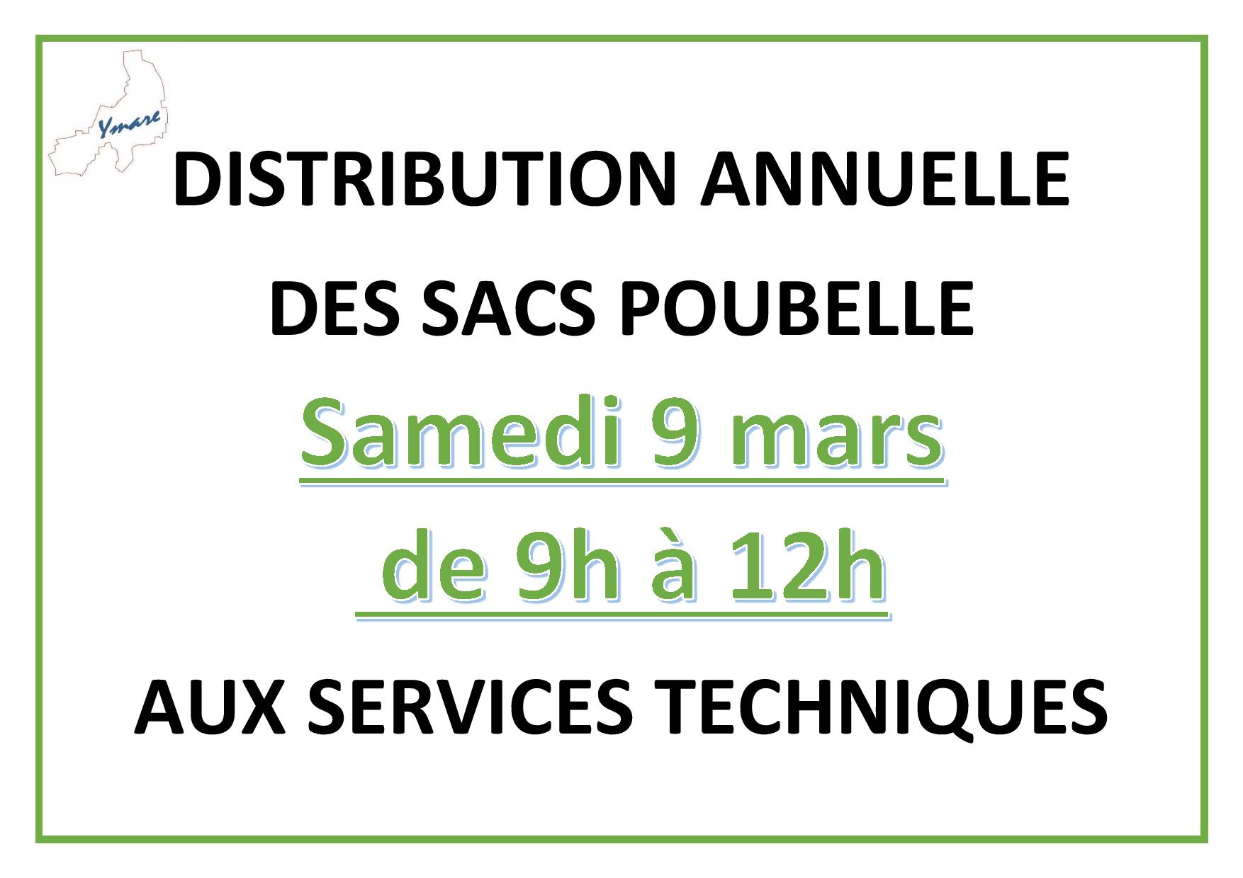 Distribution des sacs poubelle